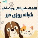 کلینیک دامپزشکی و پت شاپ شبانه روزی خزر در ساری